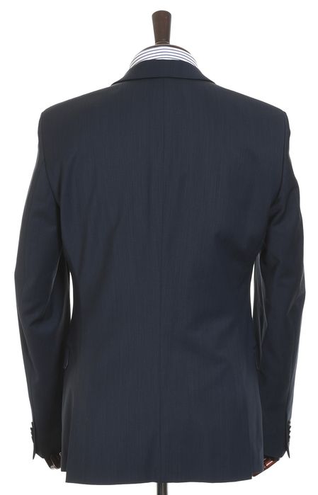 BENVENUTO Othello elegancka granatowa marynarka 43% wełna strecz r. 48