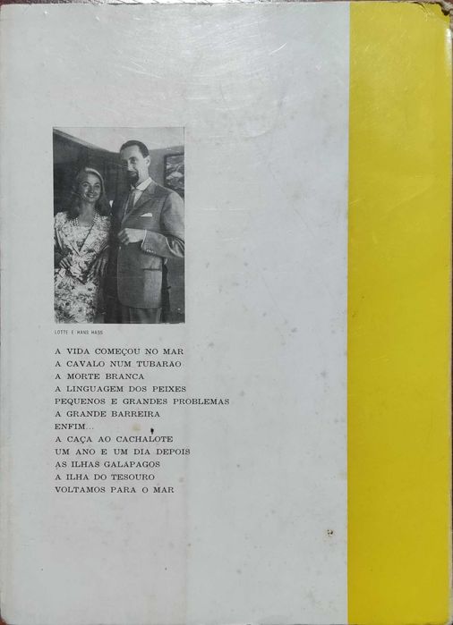 Livro "A Vida começou no mar" de Hans Hass