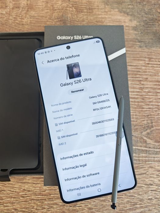 Samsung S26 Ultra 6.9" 12GB/256GB Preto Seminovo C/Garantia Aceito Ret