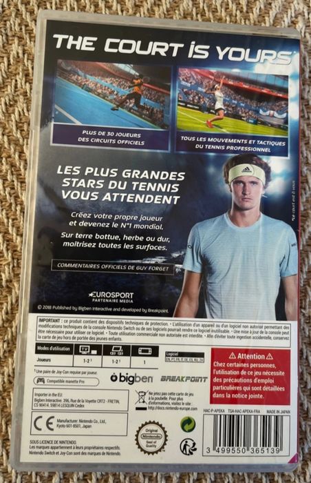 Tennis World Tour Nintendo Switch