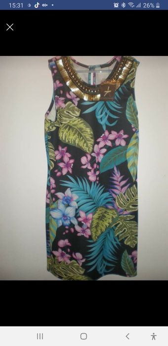 vestido novo étnico com etiqueta tam.S/M