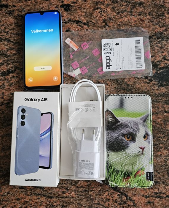 Samsung galaxy a15+oryginalna nowa ładowarka+akcesoria+gratisy