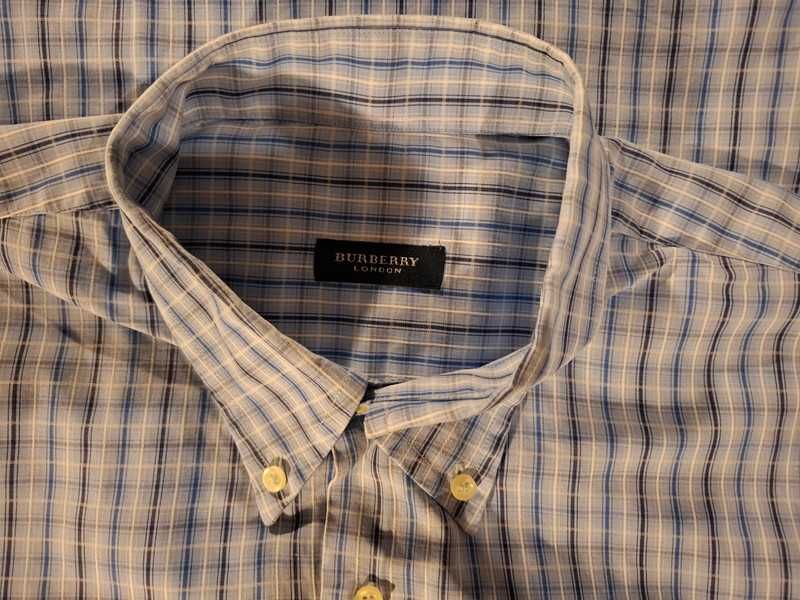 Camisa como nova aos quadrados Burberry 5 / XL - SALDO