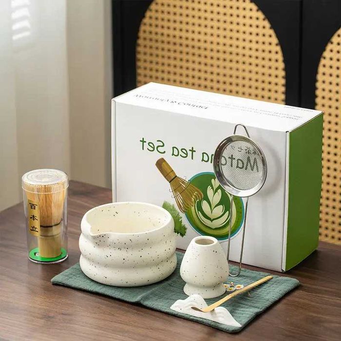 Набор для чая матча Lesko Matcha SD5458 из 7 предметов подарунковий