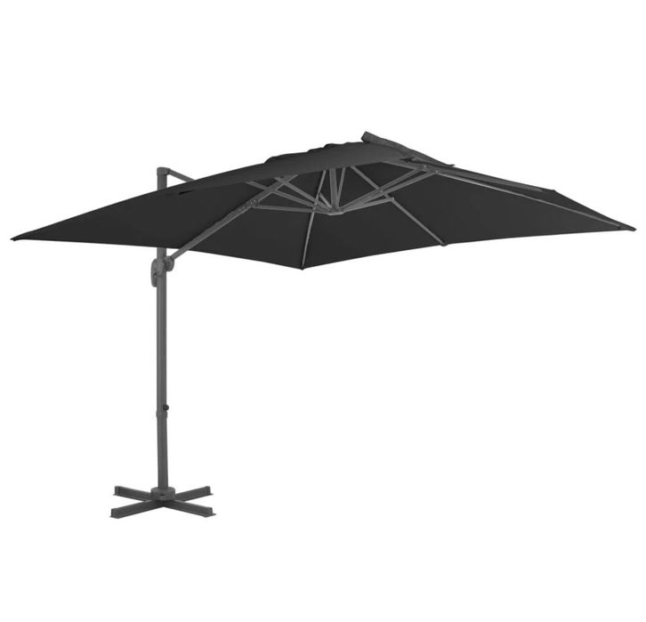 Parasol ogrodowy 3x3 black czarny vidaXL nowy