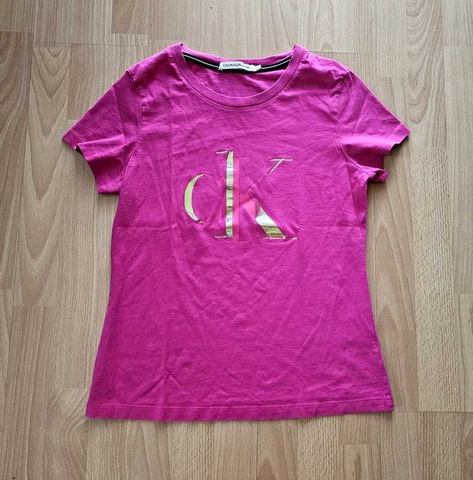 Koszulka damska Calvin Klein Jeans L różowa