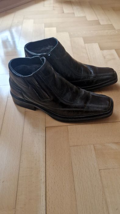 Zimowe Skórzane buty męskie 41