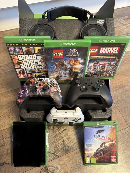 Xbox series x xbox one 1tb 4k blue ray full zestaw