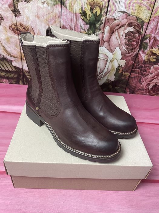 Ботинки кожаные Clarks