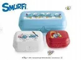 Tupperware Śniadaniówka pojemnik Muszelka biała  Smerfy