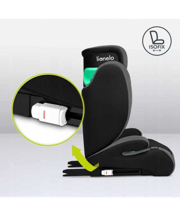 Fotelik Samochodowy Lionelo HUGO I-SIZE 100-150cm ISOFIX 15-36kg