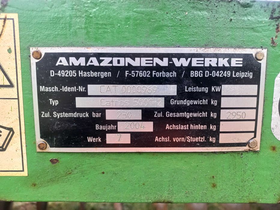 Brona talerzowa talerzówka Amazone Catros 5001