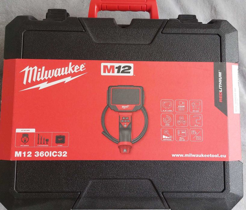 Miwaukee Kamera inspekcyjna endoskop M12 360IC32