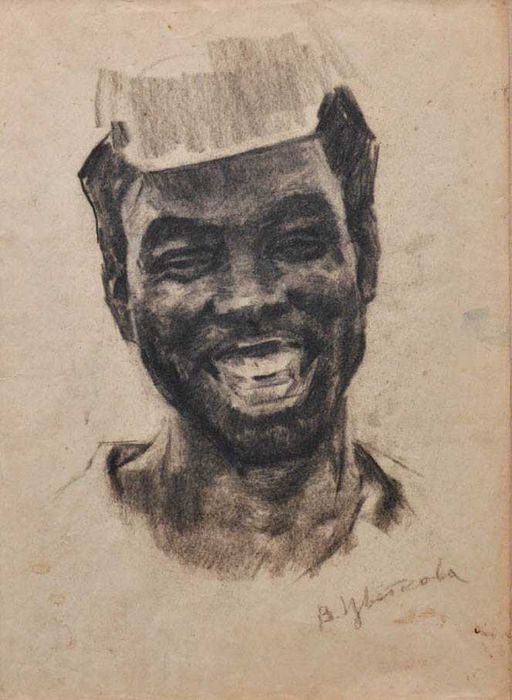 Цветкова Валентина 1917–2000 Студент з Африки 1970 Жанровая Соцреализм