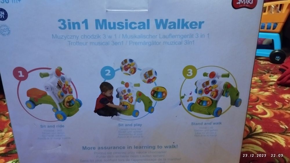 Продам музыкальные ходунки 3 в 1