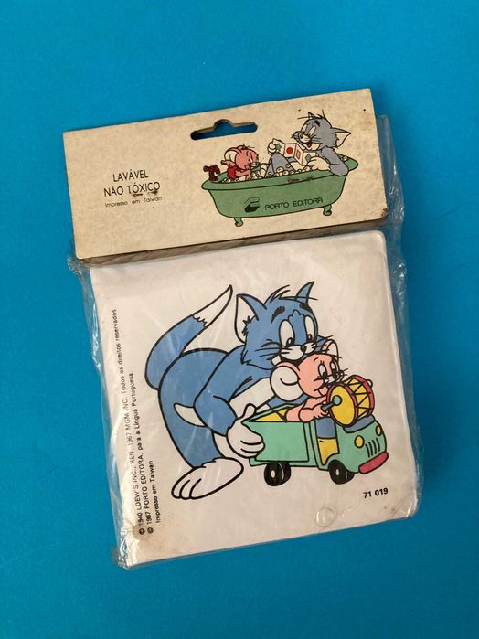 Livro do banho Tom & Jerry Porto Editora Anos 80