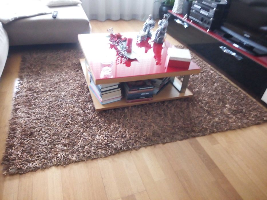 Tapete de sala pelo alto