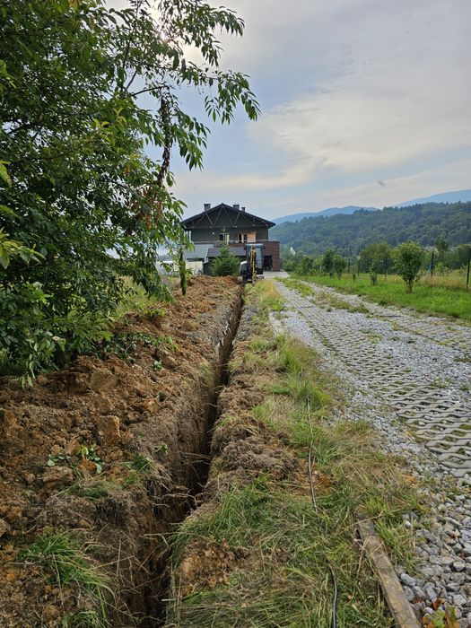 Usługi minikoparka, usługi koparka pracę ziemne usługi transportowe