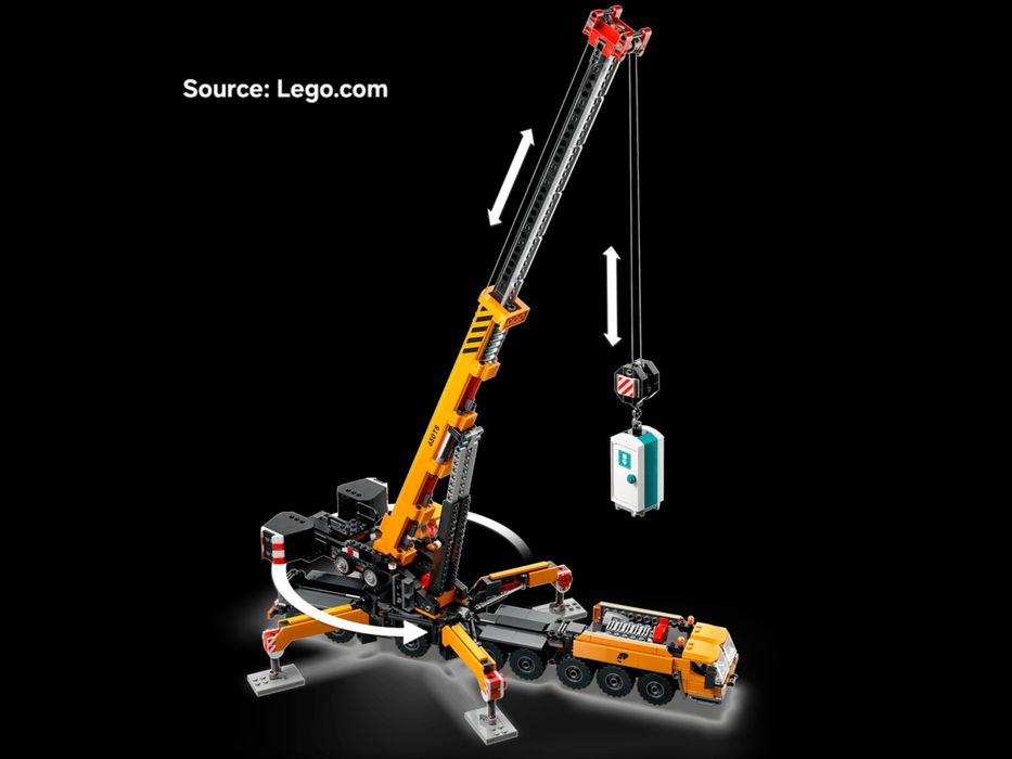 ENVIO GRATIS-LEGO 60409 Yellow Mobile Construction Crane (City)