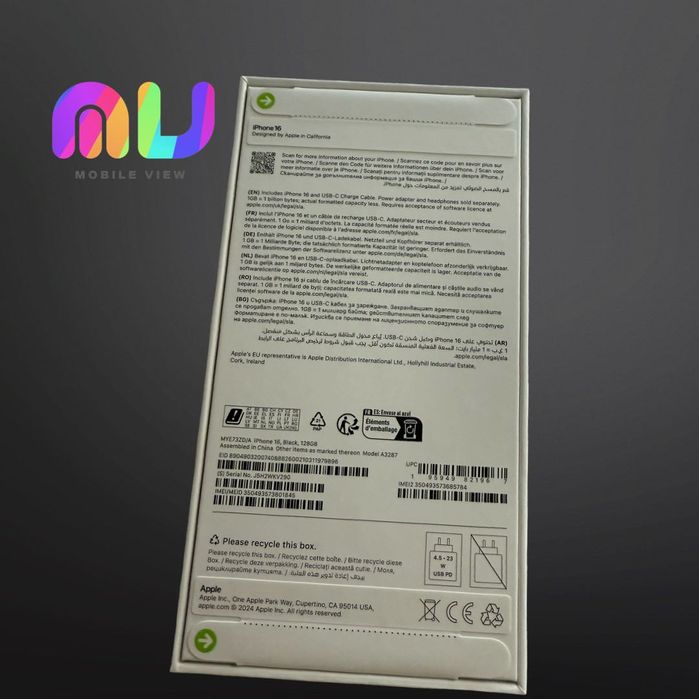 iPhone 16 128 GB - Garantia -3 Anos - Novo Selado