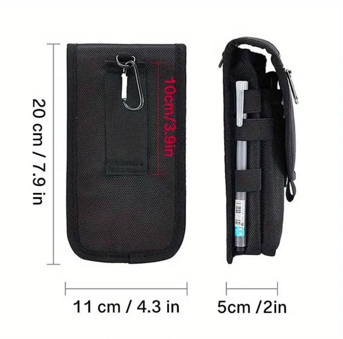 Saszetka / etui na smartfon z wieloma przegrodami