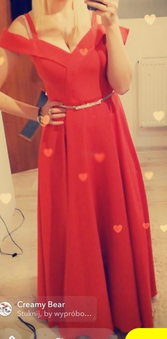 Śliczna długa sukienka
