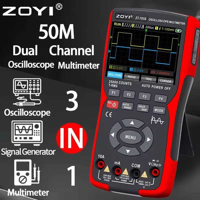 Цифровий осцилограф ZOYI ZT-703S, новий