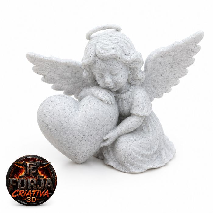 Anjo 3D imitar mármore