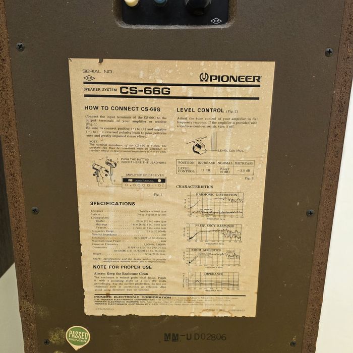 Colunas Pioneer CS-66G