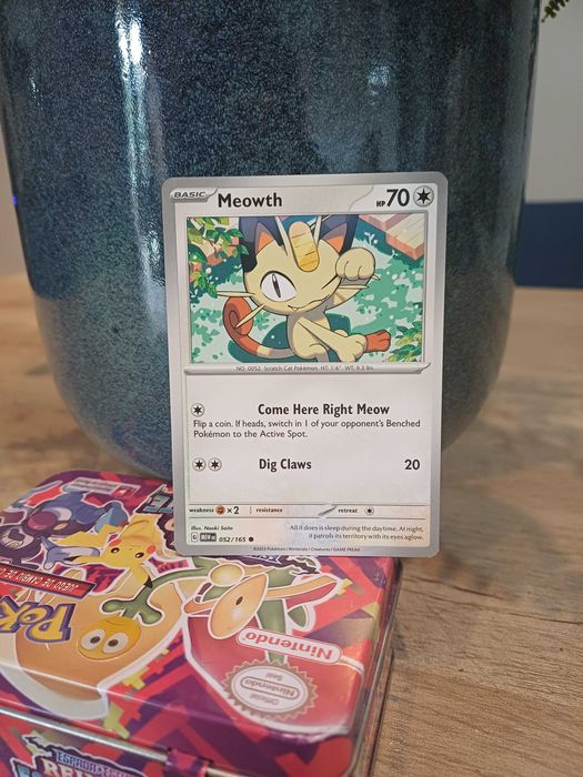 Carta Pokémon Meowth #52 Pokemon Scarlet & Violet 151