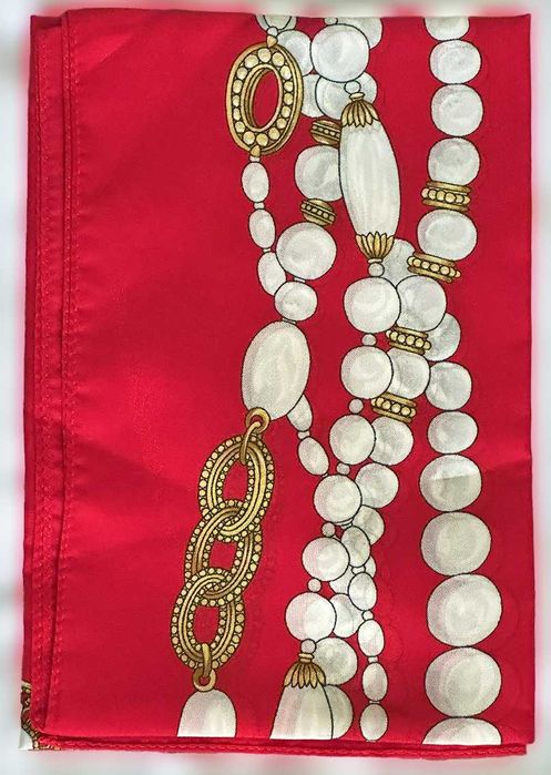 Lenço de Pescoço Pérolas, Novo e Raríssimo