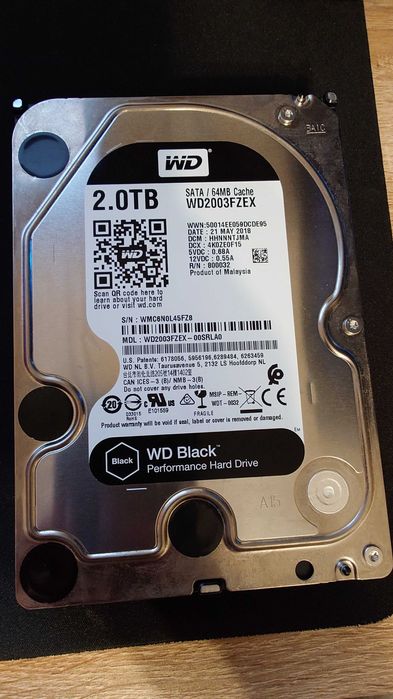 Dysk twardy HDD WD Black 2TB 3,5"