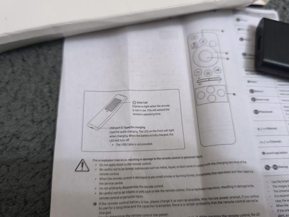 Comando remoto TV Samsung