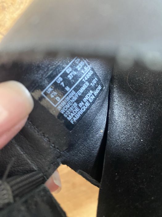 Clarks 37,5 czarne damskie sandały skóra naturalna