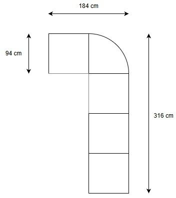 Sofá de sala modular