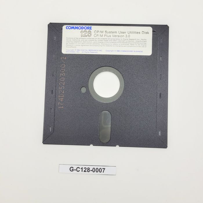 CP/M System Disk Commodore 128 (C128)