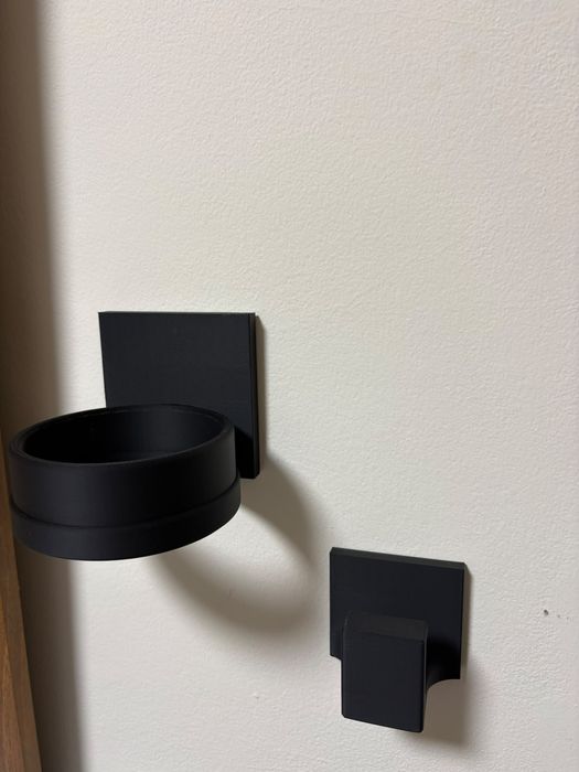 Suporte para secador de cabelo na parede