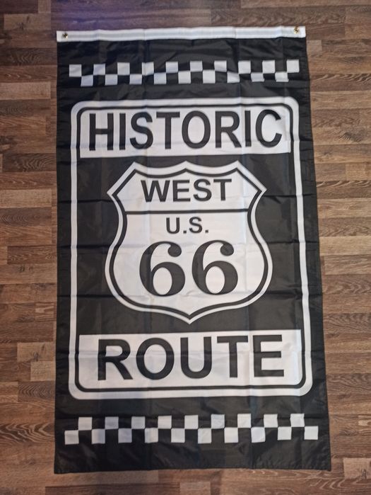 Nowa flaga Route 66 USA loft garaż bar club pub ozdoba auto motor