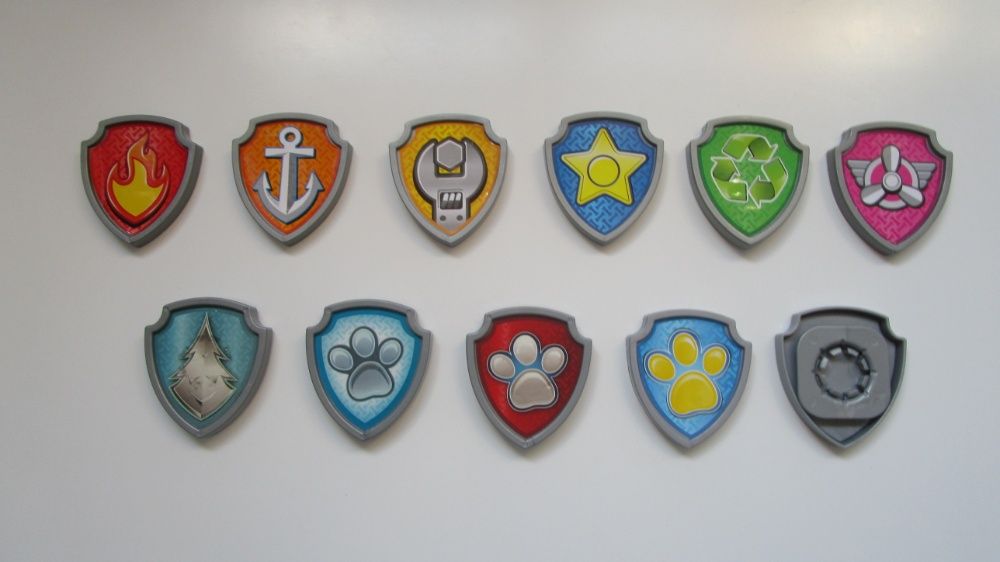 Original PAW Patrol / Paw Patrol Badges: 10 Different Models64739576876801120