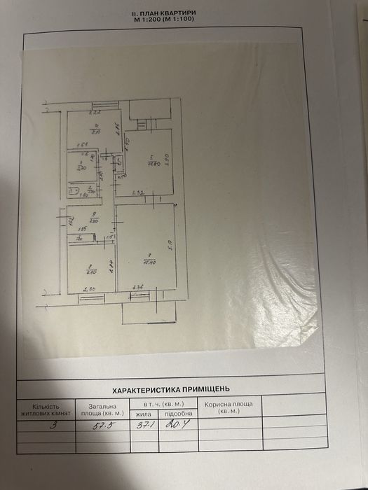 Продам 3-х кімнатну квартиру в м.Корсунь-Шевченківський