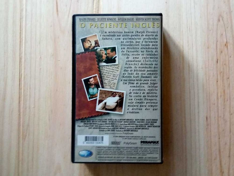 Filme O Paciente Inglês - VHS