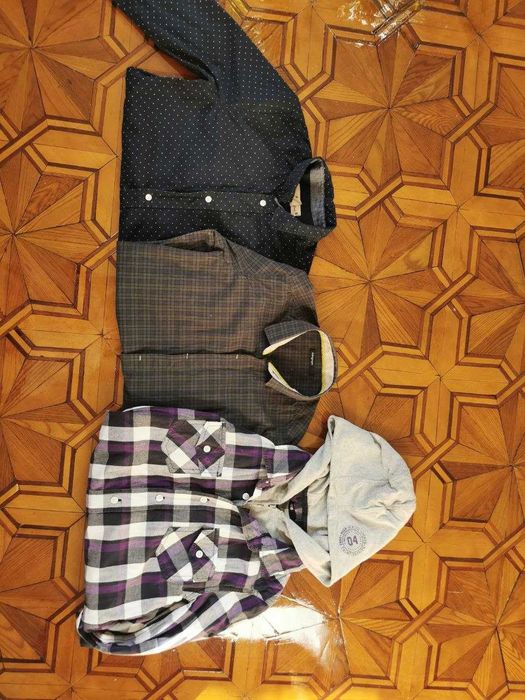 Рубашки H&M M&S на 10-11лет, рост 140-146см.