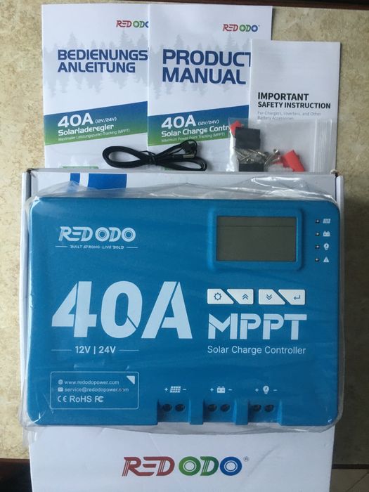 Redodo MPPT 40A Bluetooth контролер сонячних панелей