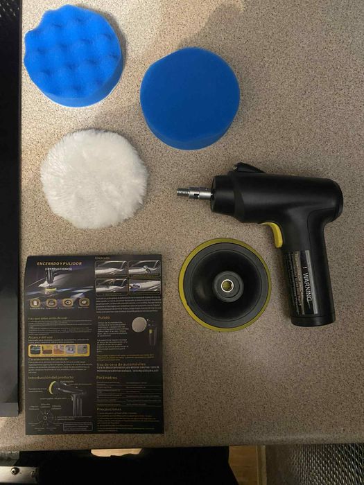 Bezprzewodowa polerka samohodowa, czyszczenie domowe, stan idealny