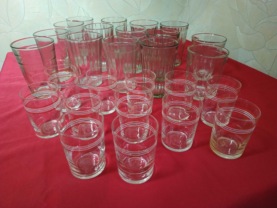 стаканы  граненый разные советское производство