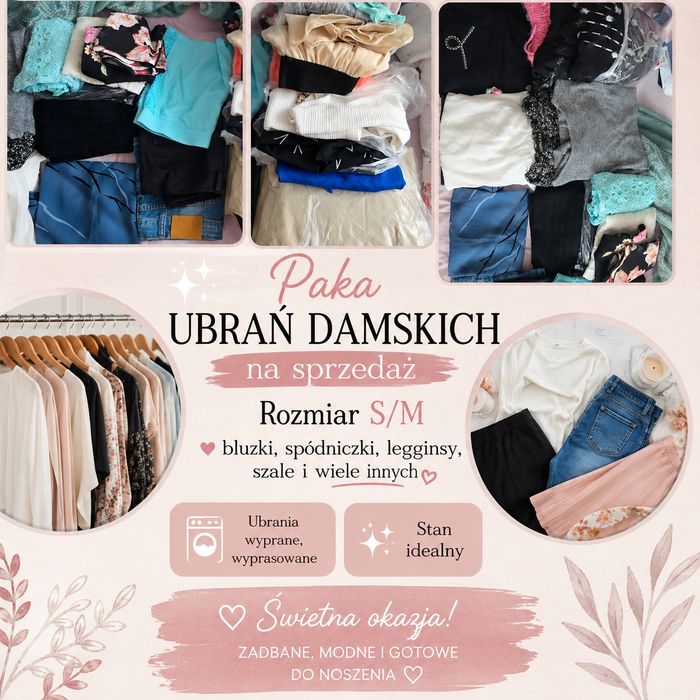 Paka ubrań damskich 27 sztuk