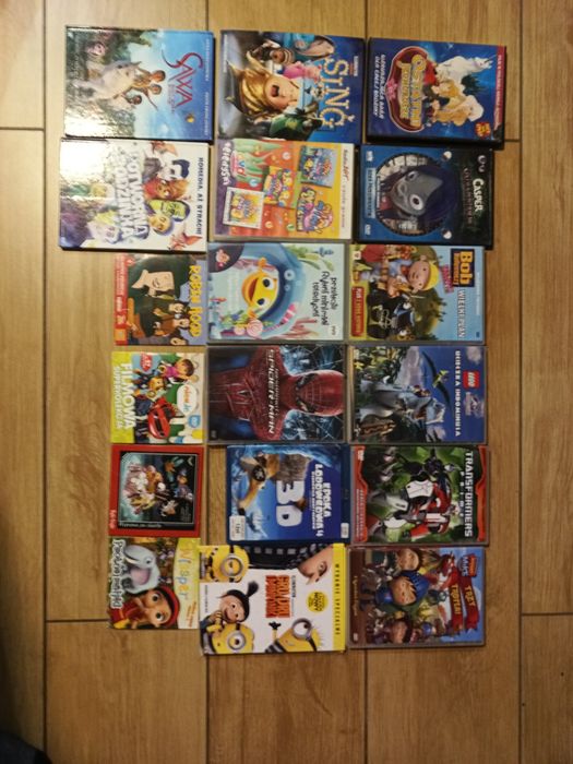 19 płyt DVD i CD bajki i filmy dziecięce