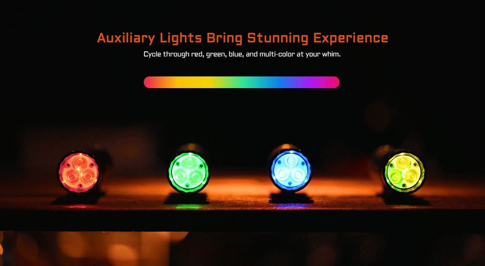 Acebeam EC20 EDC ліхтар Nichia 519A SFT-25R 2500lm AUX 18650  Wurkkos