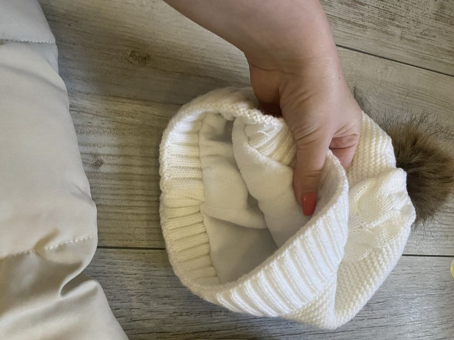 Біла шапка шарф 1,5 -2,5 роки