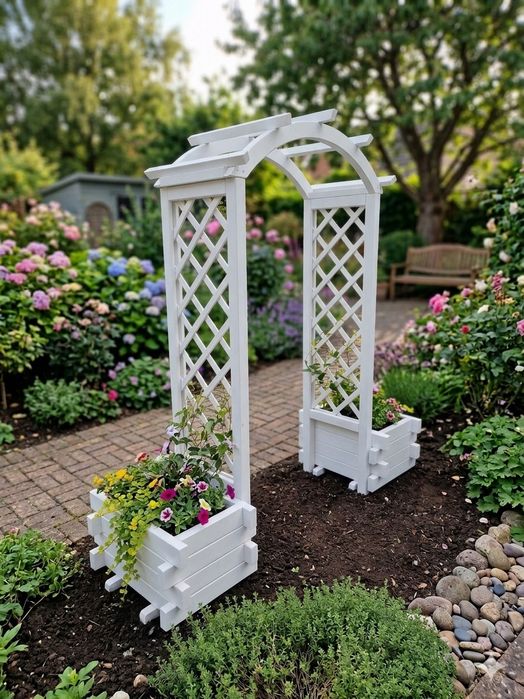 Pergola z donicami